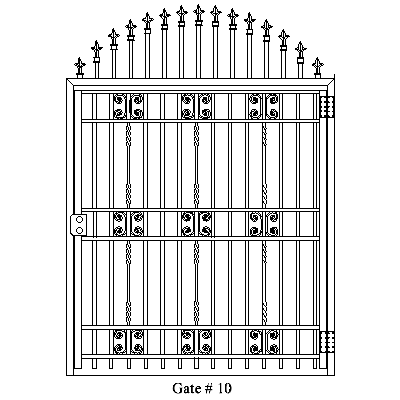 Wholesale Gates Ornamental Aluminum Gates, Gate Installation Gate 10