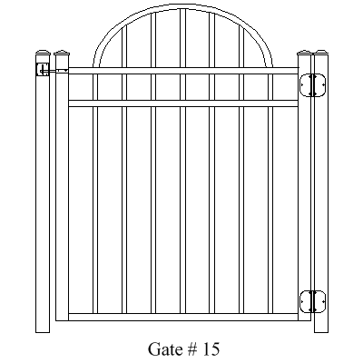 Wholesale Gates Ornamental Aluminum Gates, Gate Installation Gate 15
