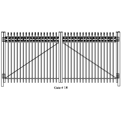 Wholesale Gates Ornamental Aluminum Gates, Gate Installation Gate 18
