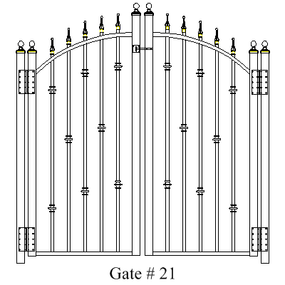 Wholesale Gates Ornamental Aluminum Gates, Gate Installation Gate 21