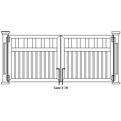 Wholesale Gates Ornamental Aluminum Gates, Gate Installation Gate 34