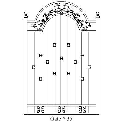 Wholesale Gates Ornamental Aluminum Gates, Gate Installation Gate 35