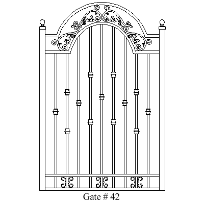 Wholesale Gates Ornamental Aluminum Gates, Gate Installation Gate 42