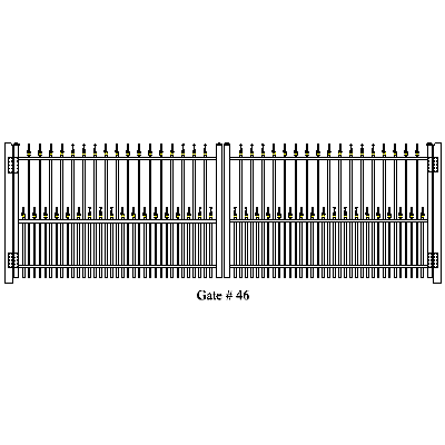 Wholesale Gates Ornamental Aluminum Gates, Gate Installation Gate 46