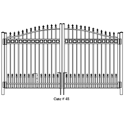 Wholesale Gates Ornamental Aluminum Gates, Gate Installation Gate 48