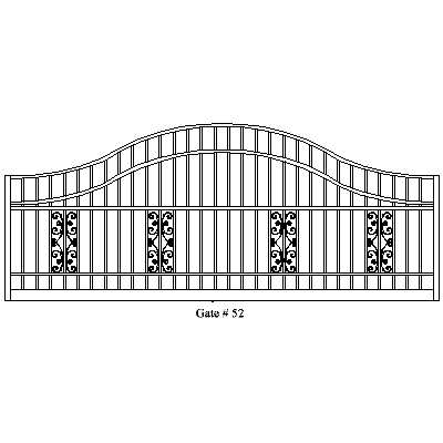Wholesale Gates Ornamental Aluminum Gates, Gate Installation Gate 52