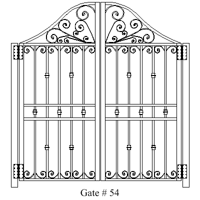 Wholesale Gates Ornamental Aluminum Gates, Gate Installation Gate 54