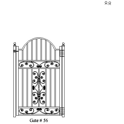 Wholesale Gates Ornamental Aluminum Gates, Gate Installation Gate 56