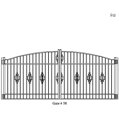 Wholesale Gates Ornamental Aluminum Gates, Gate Installation Gate 58