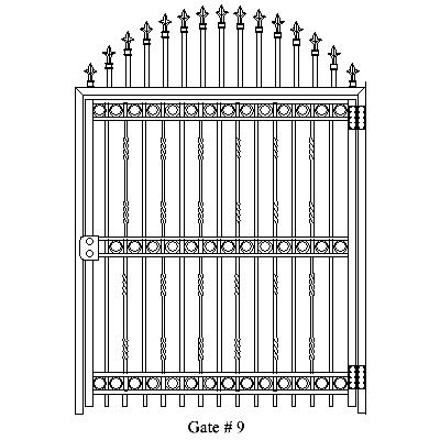 Wholesale Gates Ornamental Aluminum Gates, Gate Installation Gate 9
